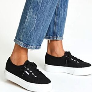 Superga 2790 ACOTW Platform navy blue Sneakers size 9 NWOB